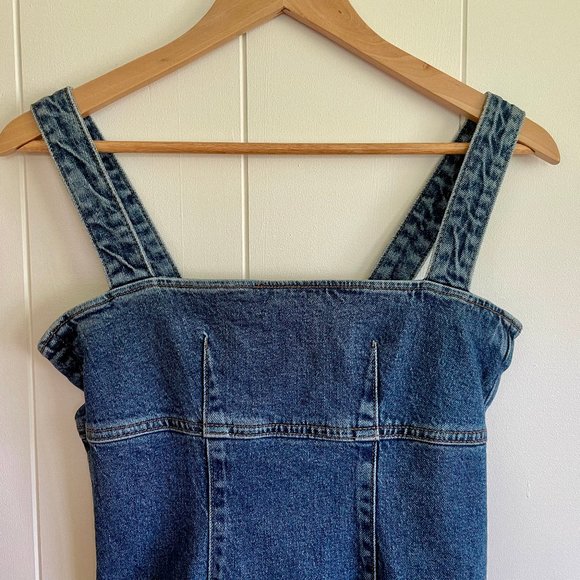 Reformation Size 0 NWT Lizzie Sleeveless Denim Minidress - Picture 5 of 9